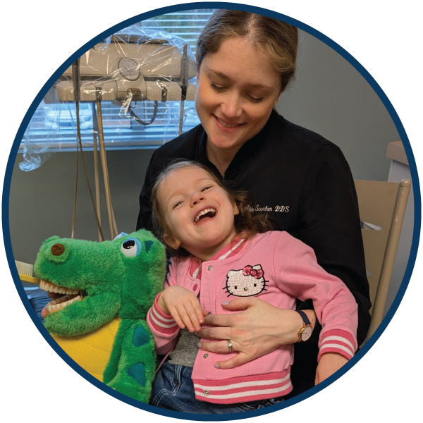 Dr Abigail Scanlan and Daughter Chloe of Galligan Family Dentistry in Raleigh on Falls of Neuse Road